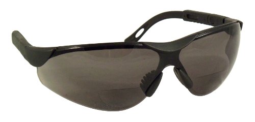 SafeSpecs Bifocal Safety Glasses with Adjustable Temples - Bifocal Sunglasses - Safety Sunglasses - ANSI Z87.1 - UV400 (+1.50 Power)
