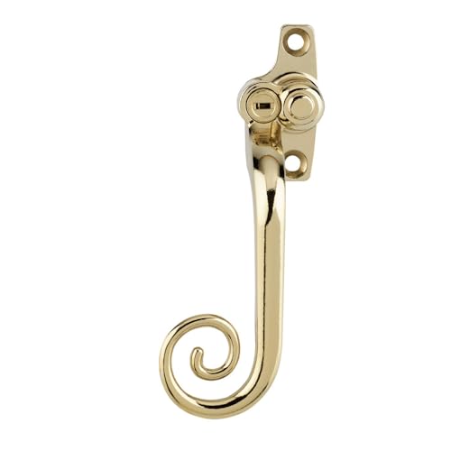 Timber Series Monkey Tail Espag Window Handle (Key Locking) - (Left Hand) - Hardex Gold