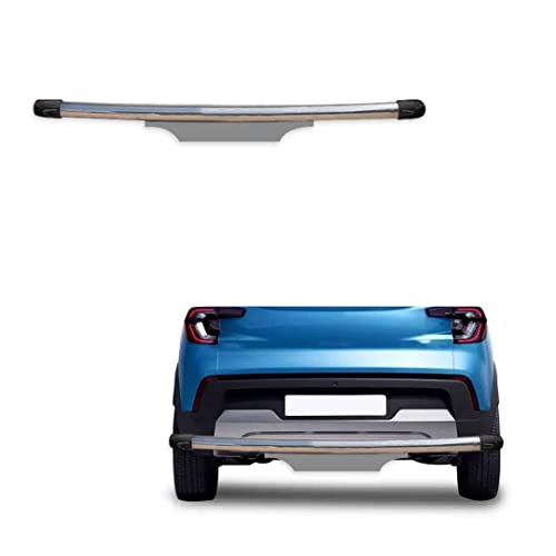 Image of Stainless Steel High Gloss Safety Rear Bumper Protector Sutaible for Renault Kiger