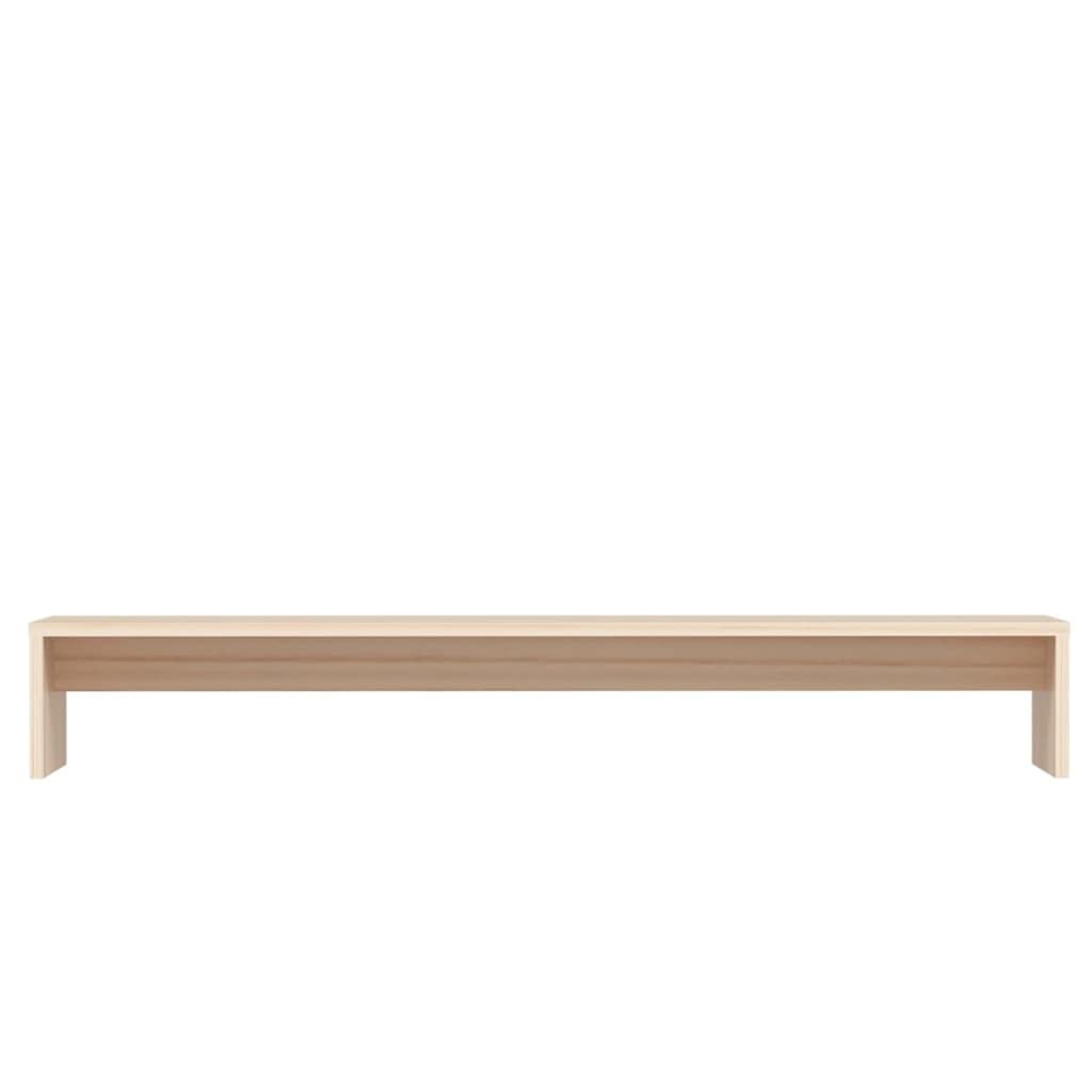 Supporto per Monitor,Supporto TV da Tavolo,Rialzo Scrivania,Porta Computer per Laptop,Computer,iMac,PC 100x27x15 cm in Legno Massello di Pino