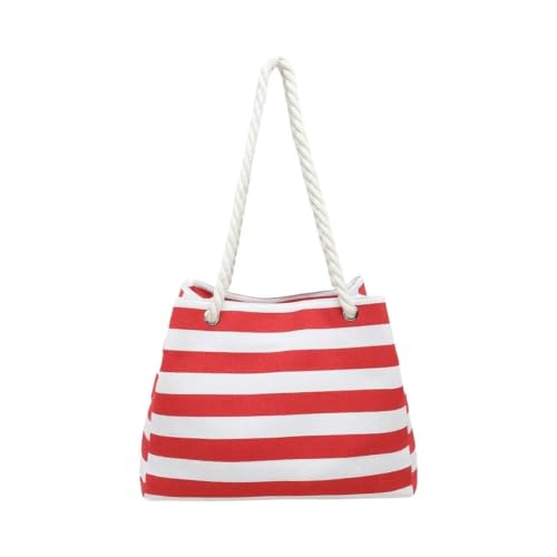 Sac de plage rayé grande capacité pour ne plus jamais manquer de place - 6