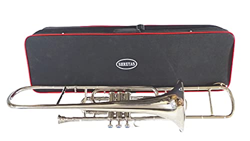 SHREYAS Valve Trombone Nickel Plated Bb SHRY072 - Image 5