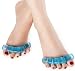 Ranvi Toe Separator Foot Pad, Soft Silicone Manicure Set 2 Pieces,Medium Blue