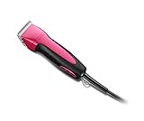 Andis Excel Pro-Animal 5-Speed Detachable Blade Clipper Kit - Professional Animal/Dog Grooming, SMC, Fuchsia, (65355)