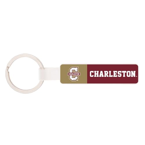 Desert Cactus College of Charleston Keychain - Official CofC Cougars Car Keys Holder (Acrylic Keychain - Team)