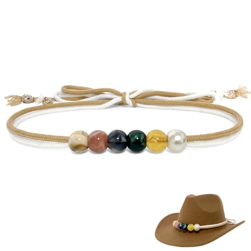 Image of Cowboy Hat Bands for Men Women, Leather Hatbands Belt for Cowboy /Western /Fedora /Cowgirl Hats