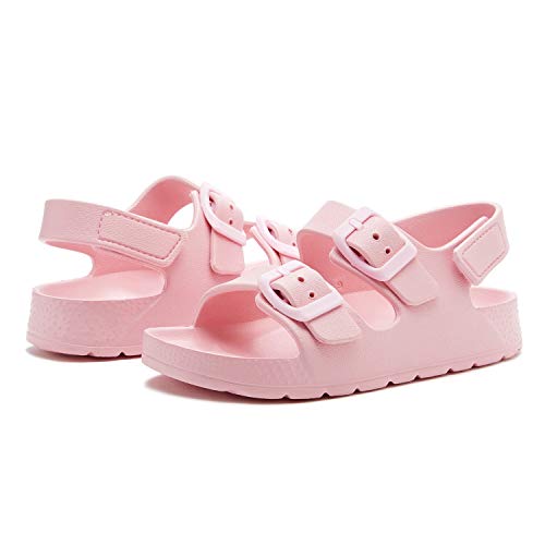 Image of EasyStar Boys and Girls Lightweight Dual-Adjustable Sandal Buckles With Hook and Loop Heel Closure