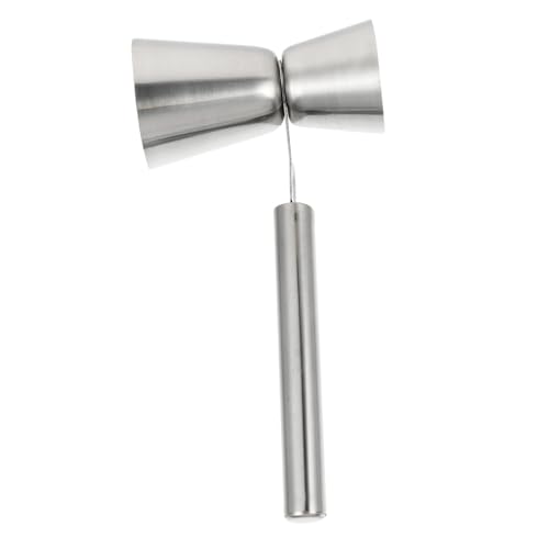 STOBAZA Sturdy Elegant Stainless Steel Jigger Double-headed Measure Cup for Bartending