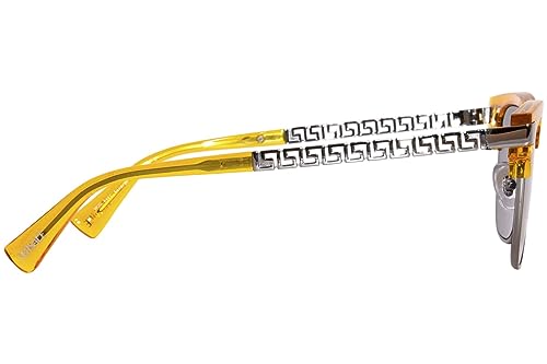 Versace VE4447 541280 Sunglasses Transparent Yellow/Dark Blue Square Shape 55mm3