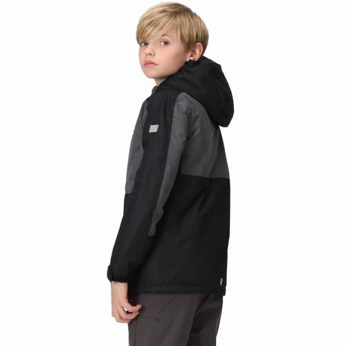 Kids Beamz III Waterproof Hooded Warm Winter Outdoor Jacket - Black Seal2