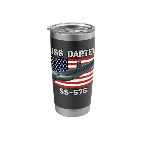 Submarine USS Darter SS-576 Veteran Grandfather Dad Son Stainless Steel Insulated Tumbler