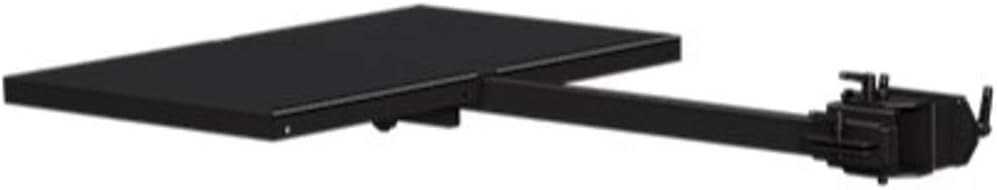 M90LT Heavy Duty Mobile Cart with Single Side Shelf, Back Plate and Cover for Displays Larger Than 60", Black, 300lb (136kg) Mount Weight Capacity, 800x500mm Max Mounting Pattern