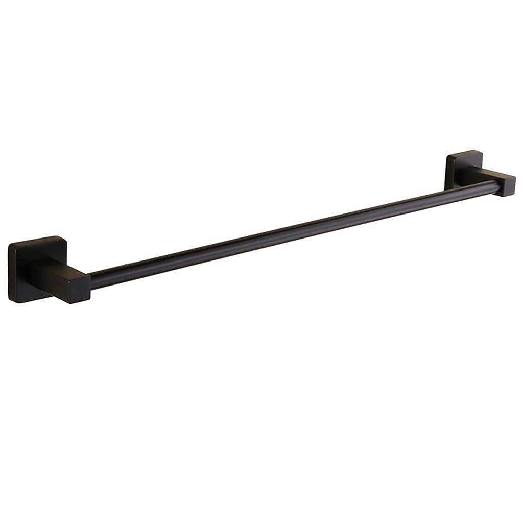 Porte-serviettes noir de 50 cm pour optimiser l'espace et le confort de votre douche