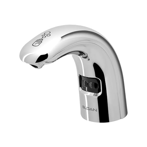 Sloan ESD-1500 Deck-Mounted Foam Drip-Free Soap Dispenser - Infrared Sensor Activated, Polished Chrome Finish, Battery-Powered, Modular One-Piece Construction, 3346093