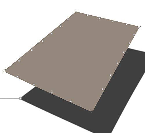 Alion Home Waterproof Rectangle Sun Shade Sail Straight Edge Canopy