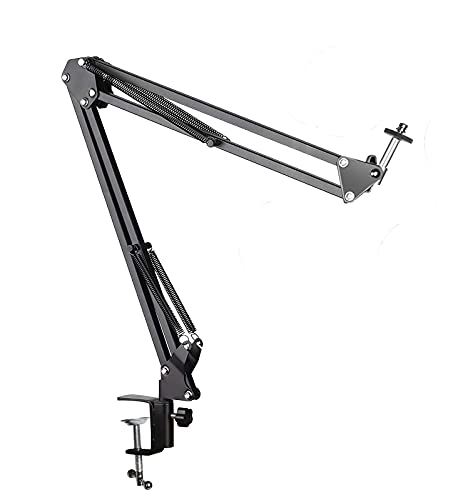 Overhead-Stativ für Kamera Webcam Ringlicht, Mini Flexibeles Flexibler Über-Kopf-Arm Fotostativ für iPhone Mikrofon mit…