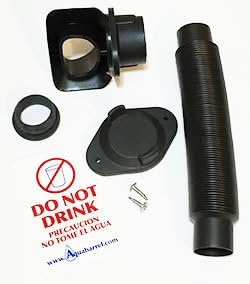 EarthMinded - Downspout Diverter Kit for 2x3 Downspouts | Connect Your Rain Barrel to the Downspout - No Drill Bits Black, 2" x 3" White Winter Cover