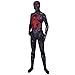 Produktbild QQWE PS4 Spiderman Cosplay Black Battle Suit Kostüm Rollenspiel Kleidung Body Spandex Jumpsuits,Black-XXXL