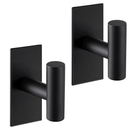 Nolimas Ganchos adhesivos para toallas, ganchos de pared resistentes, ganchos de toalla para baños, ganchos adhesivos de acero inoxidable SUS304, impermeables, ganchos de cocina para colgar ropa,