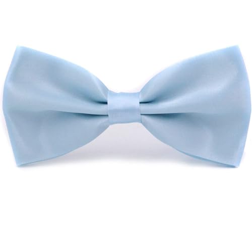Image of Bow Tie for Men & Boys, Pre-Tied Bowtie Adjustable 9-18in, for Formal Tuxedo, Prom Party, Wedding (ZZ - baby blue Set6)