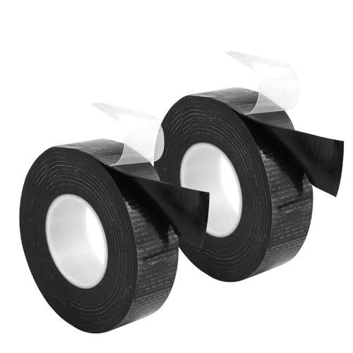 REBECCAGIBSON 2 Rollo Cinta Aislante Autosoldable,cinta Aislante Y De Sellado,negro,cinta De Vulcanización Para Manguera,reparación De Emergencia, Aislamiento De Cables