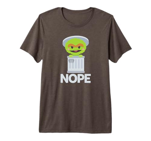 T-shirt Oscar the Grouch original pour éviter de parler le matin