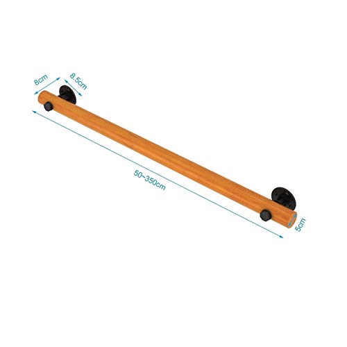Rampe d'escalier en bois 280 cm avec son kit complet de support mural pour loft - 3