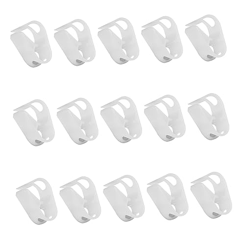 BESPORTBLE 100pcs Hose Clamp Water Flow Clip Tubing Clamps Siphon Hose Clip Infusion Bottle Tube Clip Aquarium Filter Media Flow Control Tube Clip Adjustable Beer Plastic White