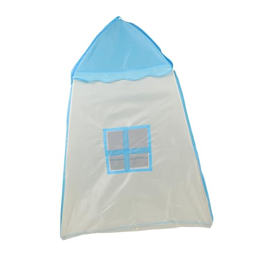 SUPVOX Portable Playhouse Tent Foldable Castle Tent for Indoor Outdoor Use Breathable Material Floral Design Blue Color Present for Boys