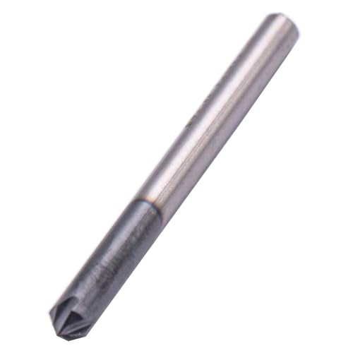 Image of 5Pcs 1 /8 inch 4 Flute 90 Solid Carbide Chamfer End Mills - AlTiN Coated | Single End, 90 Chamfer Angle End Mill, 1 /8 inch Cutting Diameter, 1 /8 inch Shank Diameter, 1-1 /2 inch Overall Length