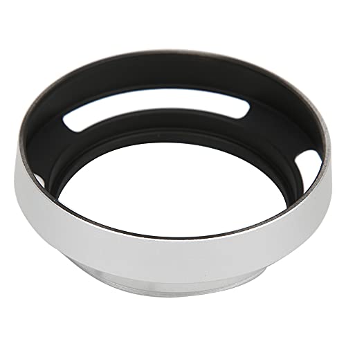 Acouto Universal Aluminium Camera Lens Hood Portable Bevel Shade for Outdoor Photography Silver (55mm) miniatura 5