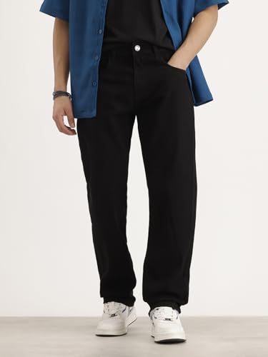 Image of WROGN Men's Anti Fit Jeans | Mid Rise | Jeans for Man