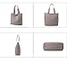 YANAIER Nylon Lightweight Handbag for Women Tote Purses Multi-pocket Shoulder Bag for Work Travel Aqua Blue