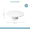 KITCHENCRAFT SWEETLY DOES IT TURNTABLE CAKE STAND, GIFT BOX, GLASS - View #7
