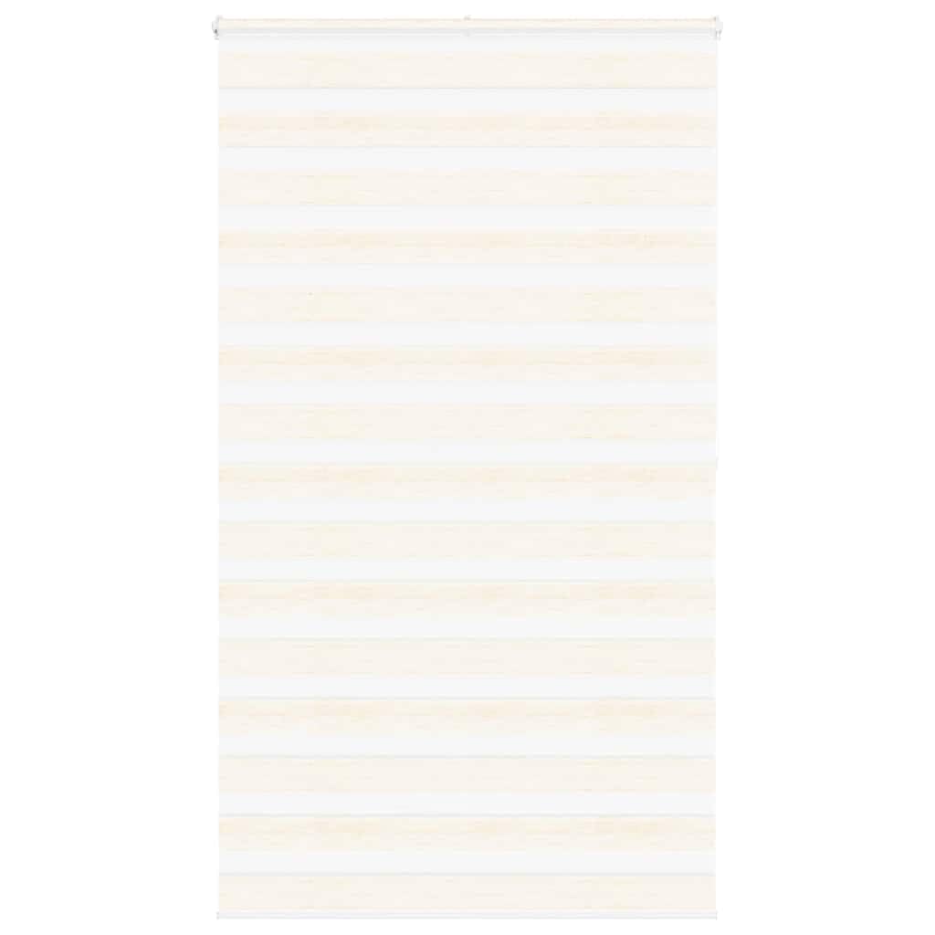 Vidaxl Marble Beige Zebra Blind 135X200 Cm Fabric Width 130.9 Cm Polyester, Zebra Roller Blind, Dual Roller Blind, Zebra Blind For Window