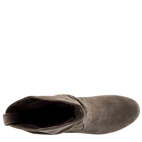 Xappeal Carney - Women's Slip On Casual Slouch Short Ankle Boot Grey, Size 12.0 Medium Width #TOP4