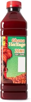 Ghana Heritage 100% Red Palm Oil Zomi 16.9 Fl Oz – Authentic African Zomi Palm Oil for Cooking – Rich, Flavorful Palm Fruit Oil Perfect for Traditional Stews, Soups, and Sauces, 500 ml Bottle