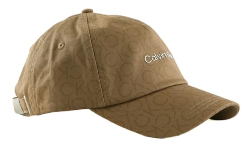 Calvin Klein CK Must Mono Safari Canvas Mono - Gorra con logotipo de TPU, Safari Canvas Mono