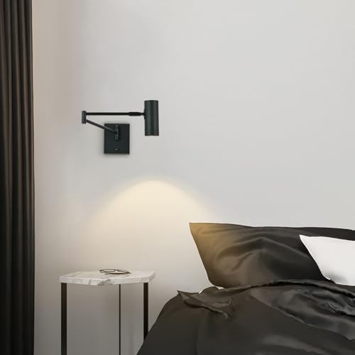 Lámpara de pared LED moderna con acabados metálicos y tecnología telescópica 8