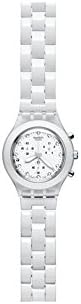 Swatch Men's White Dial Aluminum Band Watch - SVCK4045AG : Buy