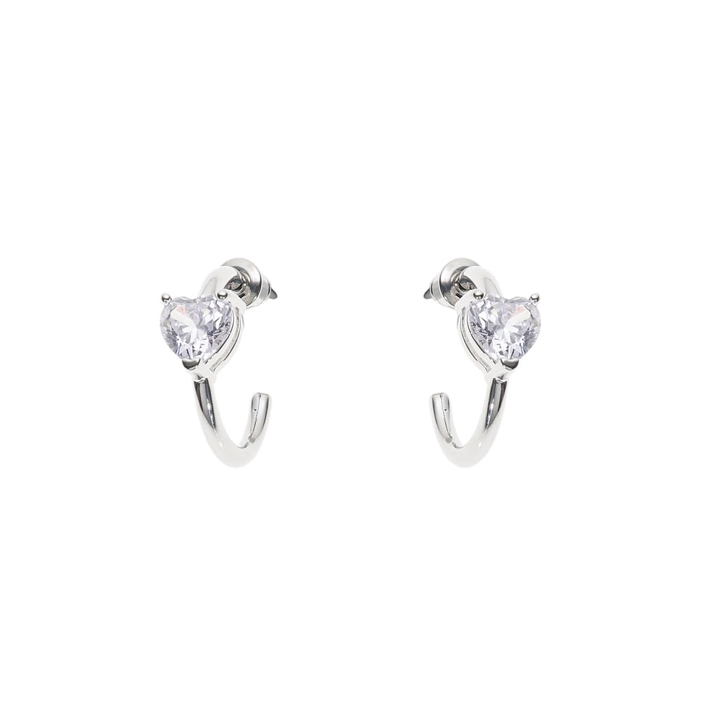 Ottaviani bijoux Orecchini da donna in ottone rodiato con cubic zirconia cm 1,8