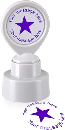 Tampon encreur personnalisé personnalisé Teacher 22 mm avec smiley sun - TC014