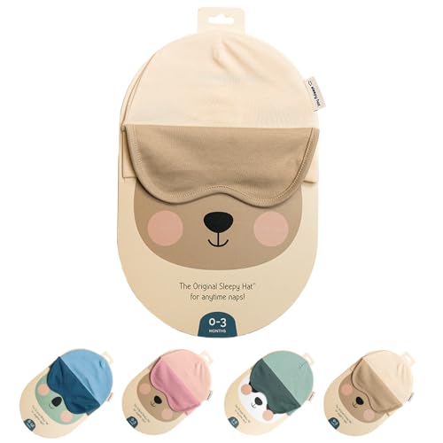 Image of Sleepy Hat The Original Baby Sleep Mask & Soft Eye Shade – Newborn, Sun Hat & Beanie – Travel & Baby Gifts