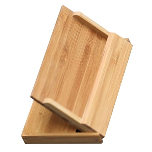 Boîte à cartes de visite en bois robuste avec support rigide compact
