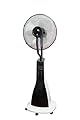 XBrand Black/White Intelligent Cool Mist Standing Oscillating Fan, 47 Inch Height