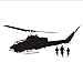 Produktbild Makeyong Armee Hubschrauber   Wandaufkleber Für Jungen Schlafzimmer Wohnzimmer Dekoration Flugzeug Abnehmbare Schwarze Wandtattoo Wandbild 100X56 Cm
