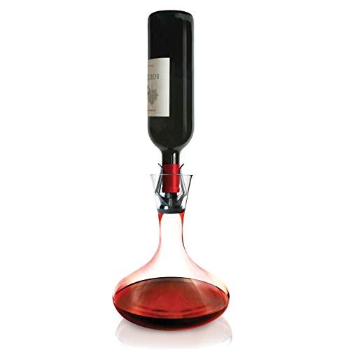 Le Creuset Vitesse Wine Aerator and Wine Fountain Decanter, Lead-free Crystalline Glass for Drip-Free Pour, Model WA-142, 59149010005401 - 3