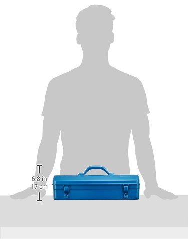 Trusco Y-410-B Angle Tool Box, 17.1 X 6.6 X 6.8 Inches (433 X 168 X 173.5 Mm), Blue #TOP4