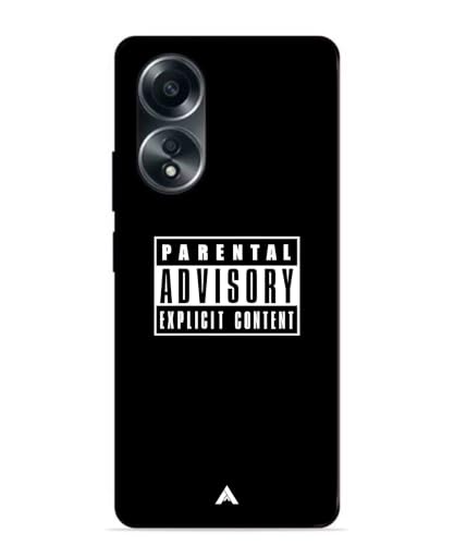 Image of Premium Explicit Case for Oppo A58 Soft-Touch Metal TPU Back Cover, Shockproof, Designer, Aesthetic Mobile Phone Case (Glossy Finish)