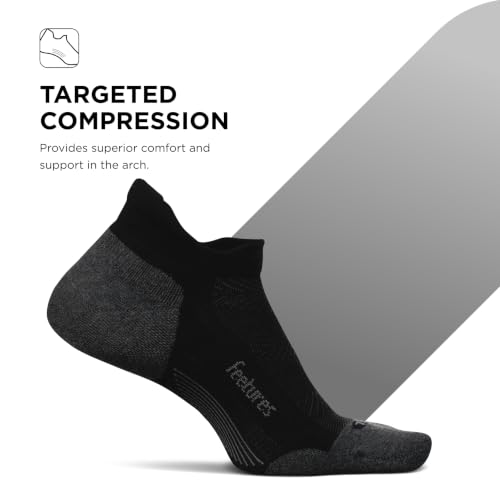 Image of Feetures Elite Max Cushion No Show Tab - Running Socks for Men & Women, Athletic Compression Socks, Moisture Wicking